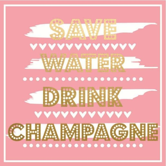 Save Water Drink Champagne Bag Save Water Drink Champagne Bag